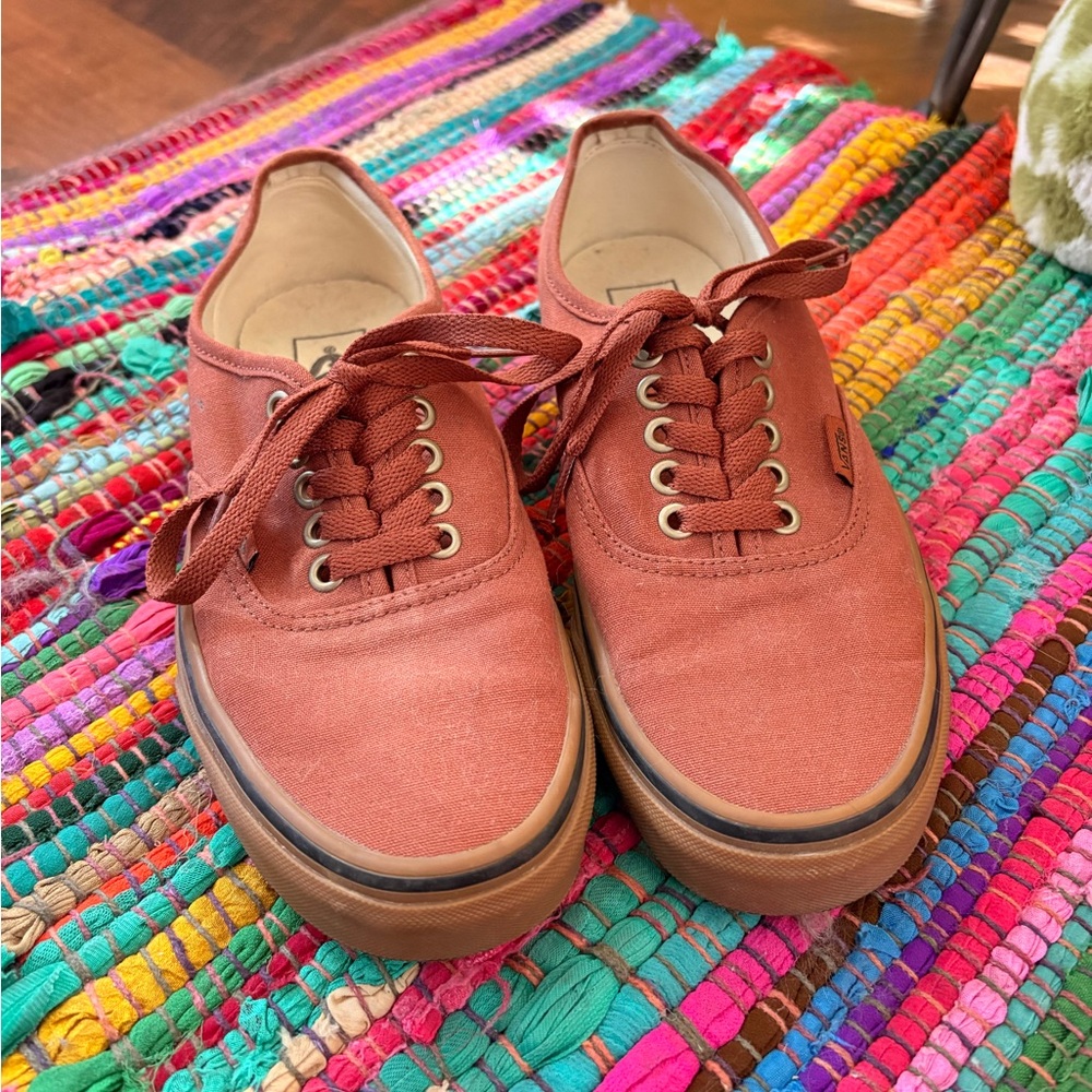 Camel Colored Vans Sneakers